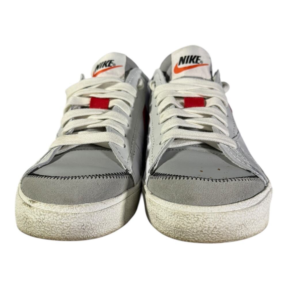 Nike Blazer Low ’77 Jumbo Light Smoke Grey Red Men’s Size 15 Sneakers - Picture 3 of 9